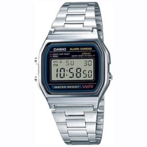CASIO Unisex Adult's A158WA-1A Digital Watch, Silver