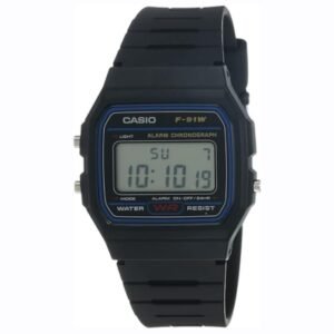 CASIO Unisex Adult's F91W-1 Digital Watch, Black