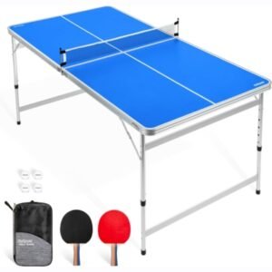 GoSports 6 x 3 ft Mid-Size Table Tennis Table