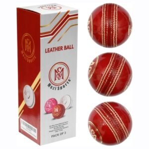 Mozi Sports® Leather Cricket Ball