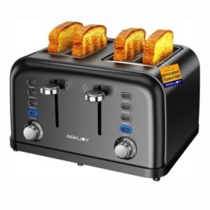 RAMJOY Dual Independent Controls Toaster