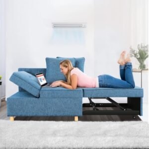 SEJOV Futon Couch, 4 in 1 Sleeper Sofa Couch