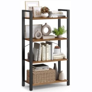 VASAGLE Bookshelf, 4-Tier Shelving Unit