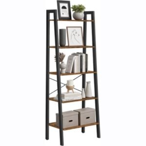 VASAGLE VASAGLE Industrial Ladder Shelf, 5-Tier Bookshelf