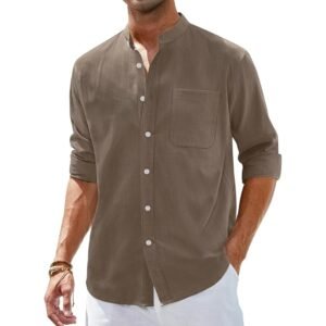 Alimens & Gentle Men's Cotton Linen Shirts