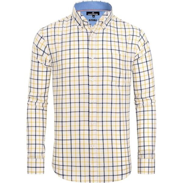 Alimens & Gentle Men's Plaid Button Down Shirts