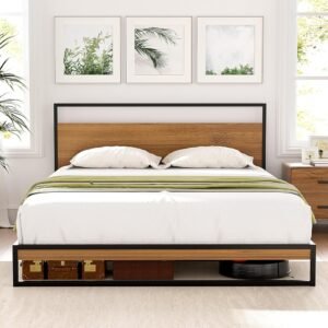 Artiss Double Metal Bed Frame with Headboard