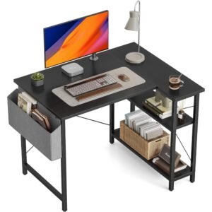 CubiCubi 40 Inch Small L Shaped Computer Desk